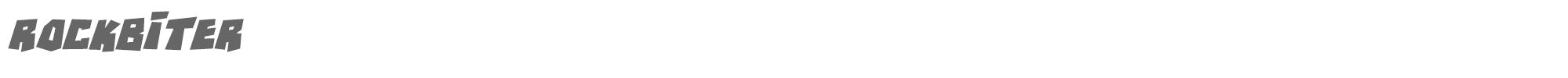 RockBiter RockBiter Italic.ttf font preview